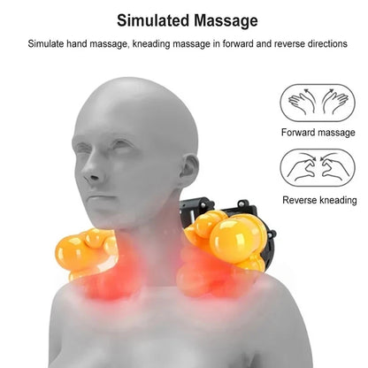Electric Back & Neck Massager Pillow with Dual 8D Kneading & Infrared Heat
